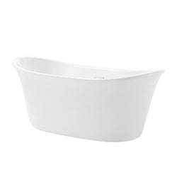 Secondary Product Image for Riley Bathtub 60 in, Gloss White Acrylic