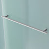 Ivy Shower Door 60 in, Frosted Alcove Shower Door in Satin Nickel