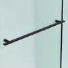 Ivy Shower Door 60 in, Frosted Alcove Shower Door in Black