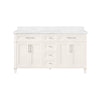 Highbrook Double Bathroom Vanity 60 in, Picket Fence