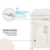 Highbrook Double Bathroom Vanity 60 in, Picket Fence