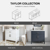 Taylor Bathroom Vanity 36 in, Dark Charcoal