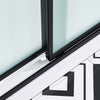 Ivy Shower Door 60 in, Frosted Alcove Shower Door in Black