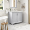 Maverick Bathroom Vanity 36 in, Single Sink Bathroom Vanity in Dove Grey