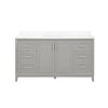 Maverick Bathroom Vanity 60 in, Single Sink Bathroom Vanity in American Grey