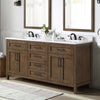 Tahoe 72-In, Double Sink Bathroom Vanity in Almond Latte