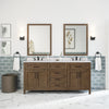Tahoe 72-In, Double Sink Bathroom Vanity in Almond Latte