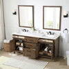 Tahoe 72-In, Double Sink Bathroom Vanity in Almond Latte