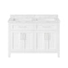 Tahoe Bathroom Vanity 48 in, Double Sink Bathroom Vanity in Pure White