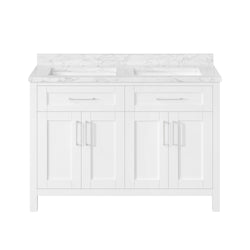 Secondary Product Image for Tahoe Bathroom Vanity 48 in, Double Sink Bathroom Vanity in Pure White