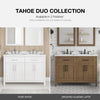 Tahoe Bathroom Vanity 48 in, Double Sink Bathroom Vanity in Pure White