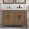 Tahoe Bathroom Vanity 48 in, Double Sink Bathroom Vanity in Brushed Almond Latte