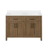 Tahoe Bathroom Vanity 48 in, Double Sink Bathroom Vanity in Brushed Almond Latte