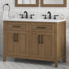 Tahoe Bathroom Vanity 48 in, Double Sink Bathroom Vanity in Brushed Almond Latte