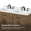 Tahoe Bathroom Vanity 48 in, Double Sink Bathroom Vanity in Brushed Almond Latte