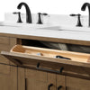 Tahoe Bathroom Vanity 48 in, Double Sink Bathroom Vanity in Brushed Almond Latte