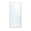 Della 36 in. W x 76 in. H Walk-in Shower Panel in Brushed Gold