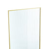 Della 36 in. W x 76 in. H Walk-in Shower Panel in Brushed Gold