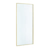 Della 36 in. W x 76 in. H Walk-in Shower Panel in Brushed Gold