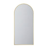 Della 36 in. W x 76 in. H Walk-in Arch Shower Panel in Brushed Gold