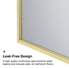 Della 36 in. W x 76 in. H Walk-in Arch Shower Panel in Brushed Gold