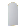 Della 36 in. W x 76 in. H Walk-in Arch Shower Panel in Brushed Gold