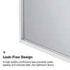 Della 36 in. W x 76 in. H Walk-in Arch Shower Panel in Brushed Nickel