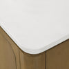 Heidi 60 in. Light Brown Oak Bathroom Vanity with White Quartz Top and Matte Black Hardware