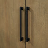 Heidi 60 in. Light Brown Oak Bathroom Vanity with White Quartz Top and Matte Black Hardware