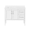 Lion 42-in. Freestanding or Wall-Mounted Vanity in Pure White