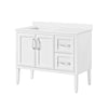 Lion 42-in. Freestanding or Wall-Mounted Vanity in Pure White