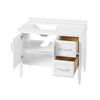 Lion 42-in. Freestanding or Wall-Mounted Vanity in Pure White
