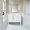 Lion 42-in. Freestanding or Wall-Mounted Vanity in Pure White