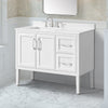Lion 42-in. Freestanding or Wall-Mounted Vanity in Pure White