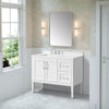 Lion 42-in. Freestanding or Wall-Mounted Vanity in Pure White
