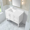 Lion 42-in. Freestanding or Wall-Mounted Vanity in Pure White