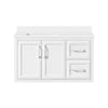 Lion 42-in. Freestanding or Wall-Mounted Vanity in Pure White