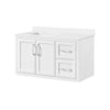 Lion 42-in. Freestanding or Wall-Mounted Vanity in Pure White