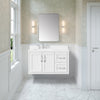 Lion 42-in. Freestanding or Wall-Mounted Vanity in Pure White
