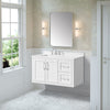 Lion 42-in. Freestanding or Wall-Mounted Vanity in Pure White