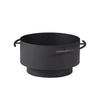 Brooks 24 In, Round Wood Burning Fire Pit, Charcoal Powder Coated Steel