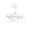 Kara 18-in White Remote-Controlled Fandelier Light