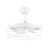 Kara 18-in White Remote-Controlled Fandelier Light