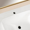 Heidi 48 in. Light Brown Oak Bathroom Vanity with White Quartz Top and Matte Black Hardware