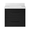 Lindsy 24-in. Wall-Mounted Vanity in Black