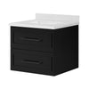 Lindsy 24-in. Wall-Mounted Vanity in Black