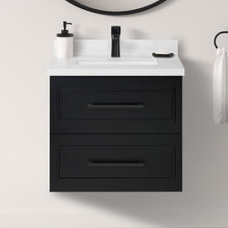 Product Image for Lindsy 24-in. Wall-Mounted Vanity in Black