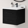Lindsy 24-in. Wall-Mounted Vanity in Black