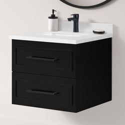 Secondary Product Image for Lindsy 24-in. Wall-Mounted Vanity in Black