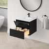 Lindsy 24-in. Wall-Mounted Vanity in Black